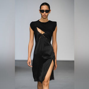 Alexander Wang Layered Slip & T-Shirt Dress – Size Medium